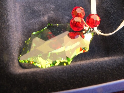 Swarovski holly ornament - swarovski,