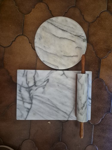 Marble rolling pin - , and
