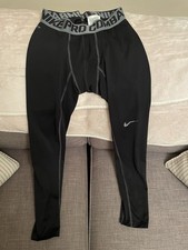 Men’s Black Nike Full Length Compression Tights - Size Medium