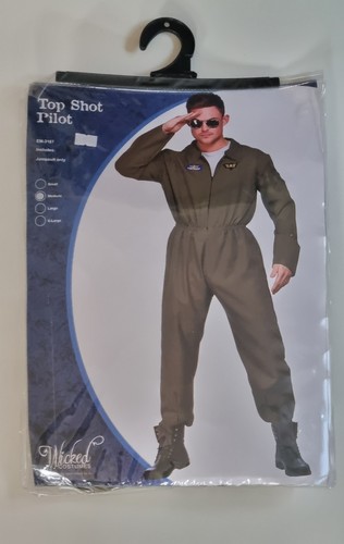 Men 80s gun aviator - 80s, costume