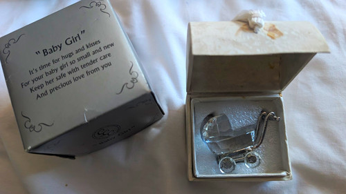 Baby girl glass pram - girl, buggy