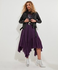 Joe Browns Women's Handkerchief Hem Layered Maxi Skirt , Purple, 6