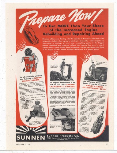 1940 sunnen products - sunnen, st