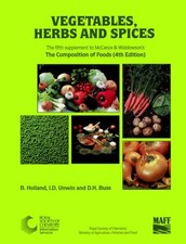 Vegetables, Herbs and Spices: Supplement to The Composition of F