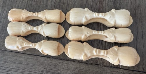 Vintage carved shell elephant - carved,