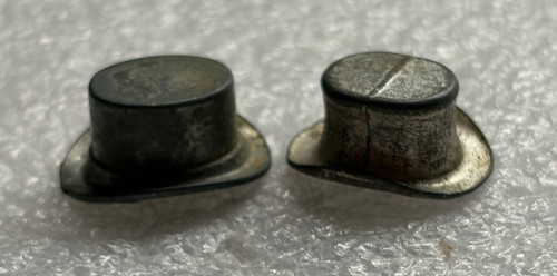 Pair monopoly top - hat, vintage