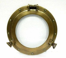 Round Window Glass Nautical 12"Porthole Maritime Antique Ship wall decorative