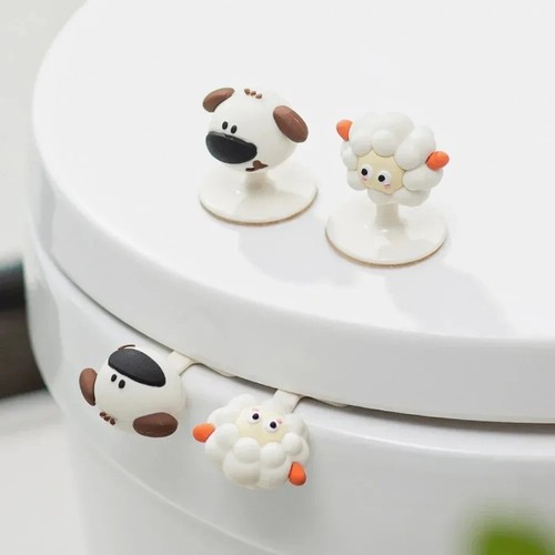 Cartoon toilet handle - cartoon,