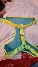 Dog Harness 3 Peaks  fluorescent and turquoise colour.