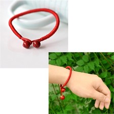 Women's Lucky Handmade Red String & Ceramic Bead Bangle Bracelet Jewellery Gift