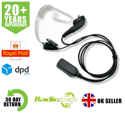 Covert earpiece with mic ptt - earpiece,
