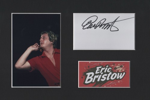 Eric bristow hand signed - signed, mount