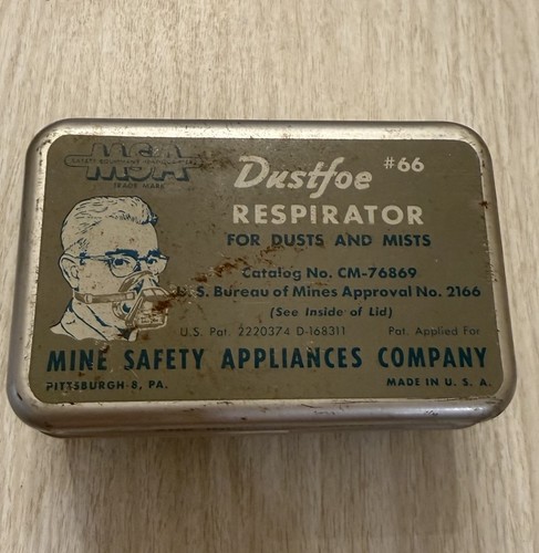 Vintage msa gasfoe respirator - msa,