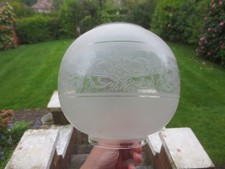 Vintage Raised Etched Glass