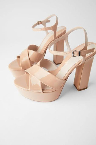 Zara elegant satin platform - elegant,