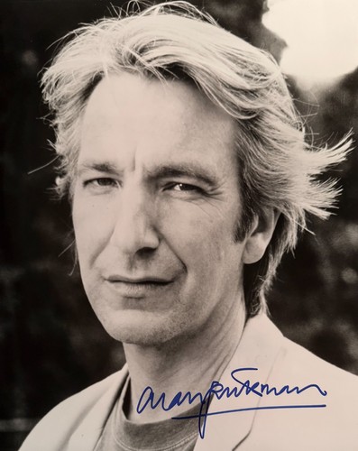 Alan rickman signed autograph - rickman,