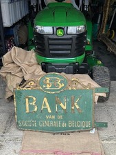 Vintage Metal Bank Sign