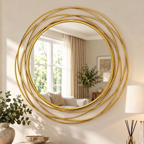 80cm large gold - large, round