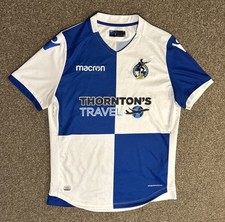 Bristol Rovers 2017/18 Home Shirt, Medium, Very Good Condition