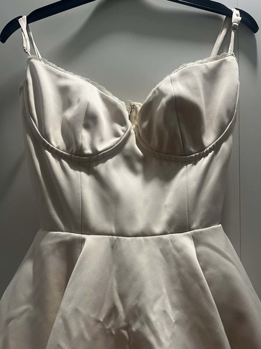 House white satin mini - white,