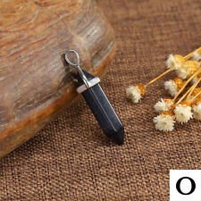 Woman Crystal Quartz Point Hexagonal Healing Pendant Chakra Necklace Gemstone