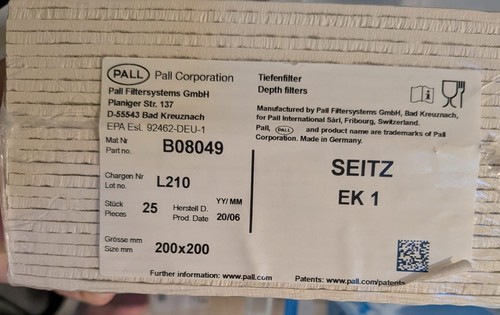 Pall filter systems depth - filter,