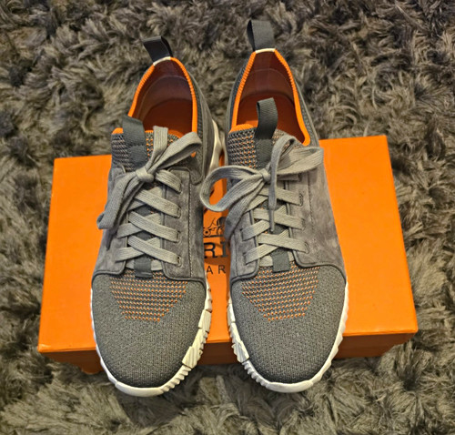 Hermès men grey low top - grey,