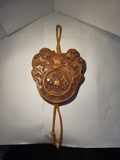 German Wax Plaque Or Seal The Fireman Fire Hat and Fire Axe Emblem Vintage