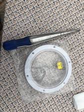 Splicing fid for putting  eye splice in 3 strand rope also  porthole for a tank 