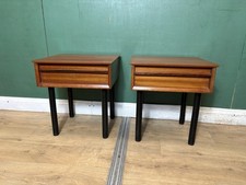 Mid Century Teak Pair Of 2x