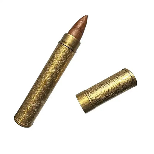Metal cigar tube travel - metal,