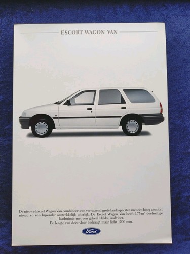 Ford escort wagon van brochure - ford,