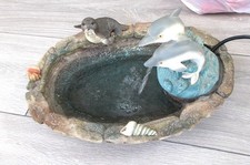 Indoor water table top fountain - Dolphins! Perfect working order - see photos