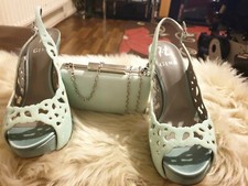 New Gina Shoes MINT  PYTHON IN