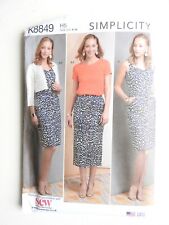 Simplicity K8849 sewing pattern Knit Jacket Skirt Dress Top  Sz 6 to 14 UNCUT 