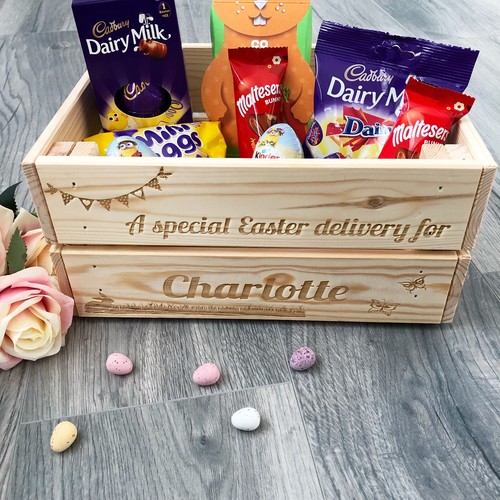 Personalised easter crate egg - personalised,