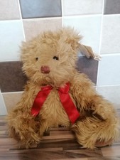Vintage Russ Christmas Teddy Bear ~ Gregory Bear with Tag