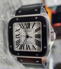 Cartier Santos XL 100 Automatic 2656 Steel 38mm White Dial