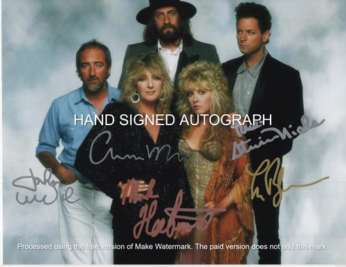 Fleetwood mac band autographed - fleetwood,