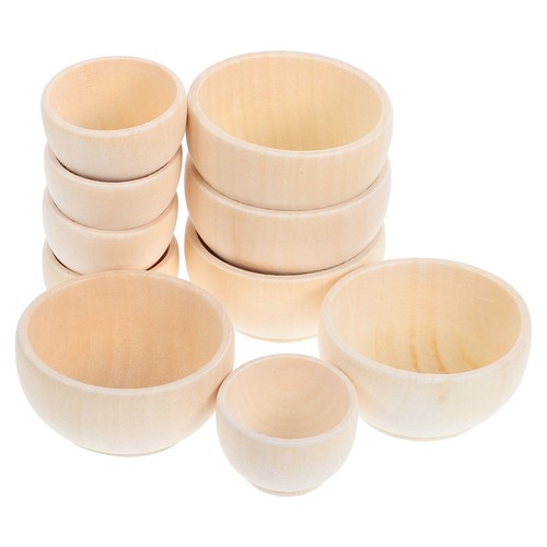 Pcs small wooden bowls - wooden,