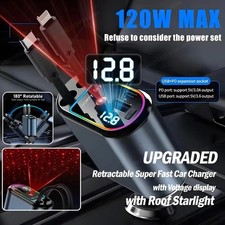 4 in 1 Retractable Car Charger