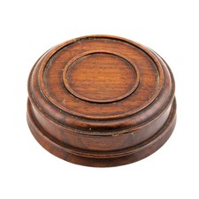 Chinese Carved Wood Stand for Ginger Jar Vase Circle Rosewood Late Qing 20th C