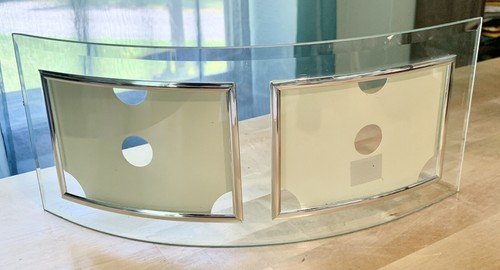 Gorgeous curved cut glass - curved, w/