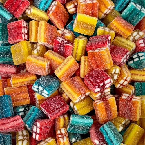 Fizzy bricks retro - bricks, sweets