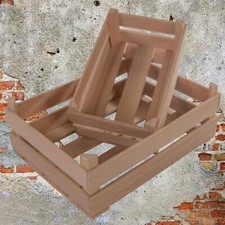 Wooden Decorative Mini Little Crates in 2 Sizes / Cute Display Boxes for Craft
