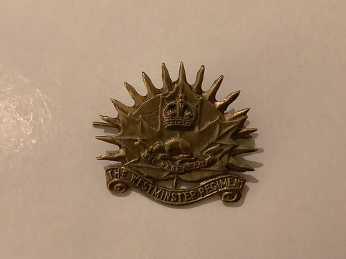 Canadian military brass cap - canadian,