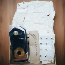  Rare Vintage WWII Royal Navy Lieutenant Commander Shoulder Boards &Buttons NOS