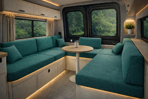 Campervan cushions conversion - campervan,