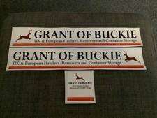 CORGI MODEL 1:50  - GRANT OF BUCKIE VINYL  DECALS, for curtainside trailer