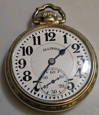 ILLINOIS BUNN SPECIAL 21J 161A  Type IIP MOTOR BARREL 60 HOUR  POCKET WATCH 